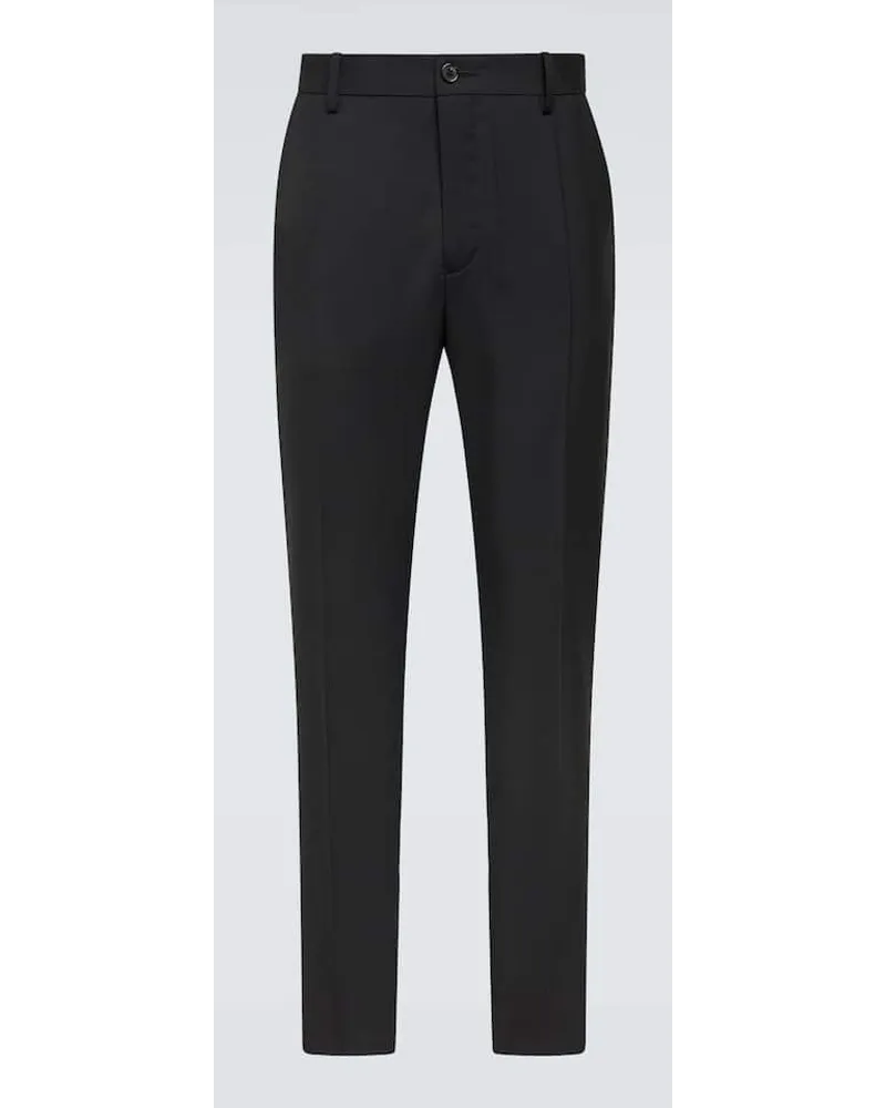 Undercover Pantaloni tapered in lana Nero