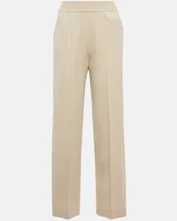 Loro Piana Pantaloni regular in cashmere Beige