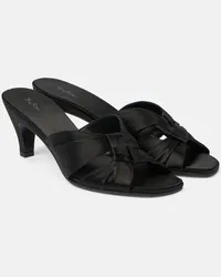 The Row Sandali Soft Knot 65 in raso Nero