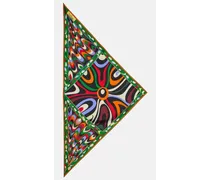 Emilio Pucci Foulard Patchwork in twill di seta Multicolore