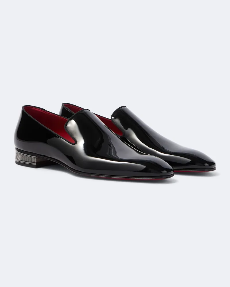Christian Louboutin Mocassini Dandelion Galvin in vernice Nero