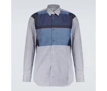 Comme des Garçons Shirt Camicia in cotone con motivo patchwork