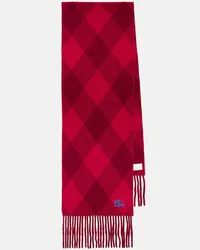 Burberry Sciarpa Argyle in lana Rosso