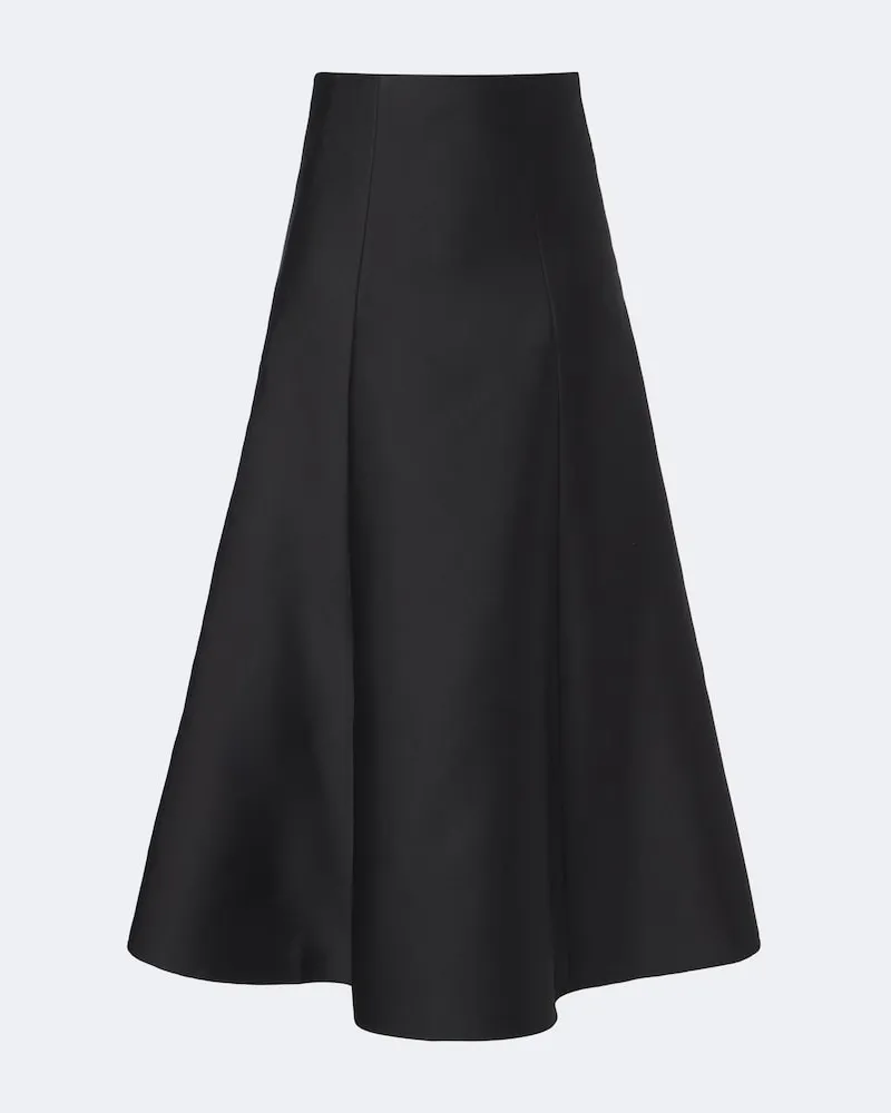 Roland Mouret Gonna midi in taffettà Nero