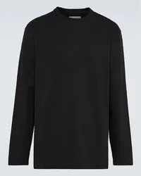 Jil Sander Pullover oversize in misto cotone Nero