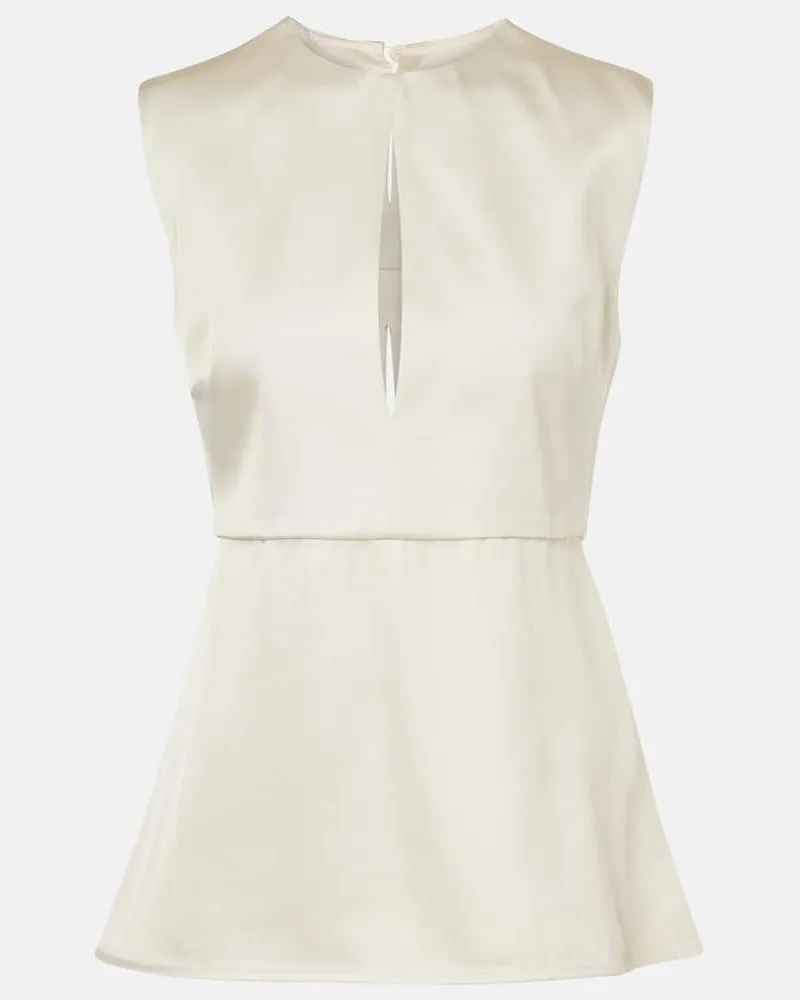 Jil Sander Top con peplum Beige