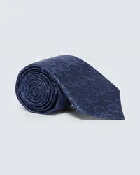 Gucci Cravatta in seta jacquard Blu