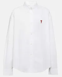 AMI Paris Camicia oversize in cotone Bianco