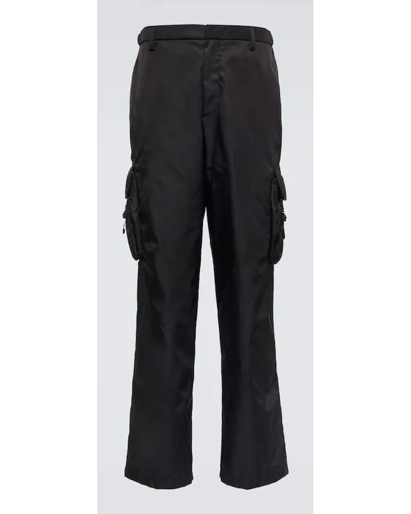 Prada Pantaloni cargo in Re-nylon Nero