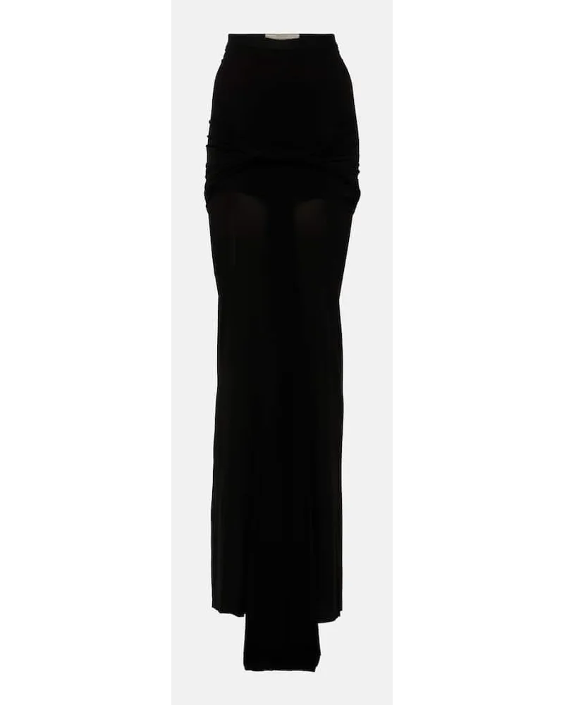 Rick Owens Gonna lunga a vita alta Nero