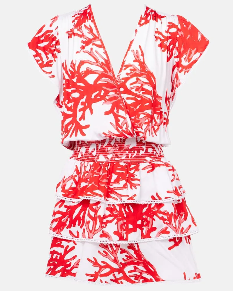 Melissa Odabash Abito corto Jess con stampa Rosso