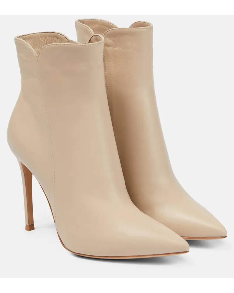 Gianvito Rossi Stivaletti in pelle Beige