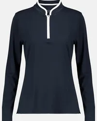 Tory Sport Pullover tecnico con zip Blu