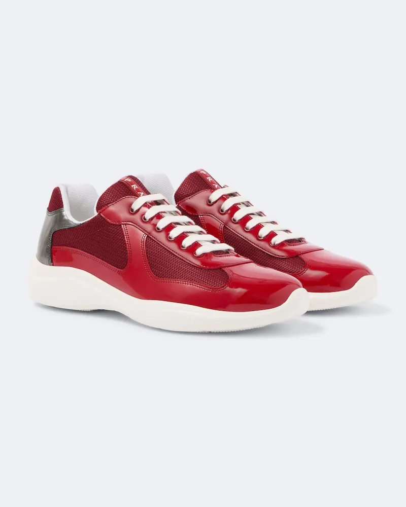 Prada Sneakers America's Cup con pelle Rosso