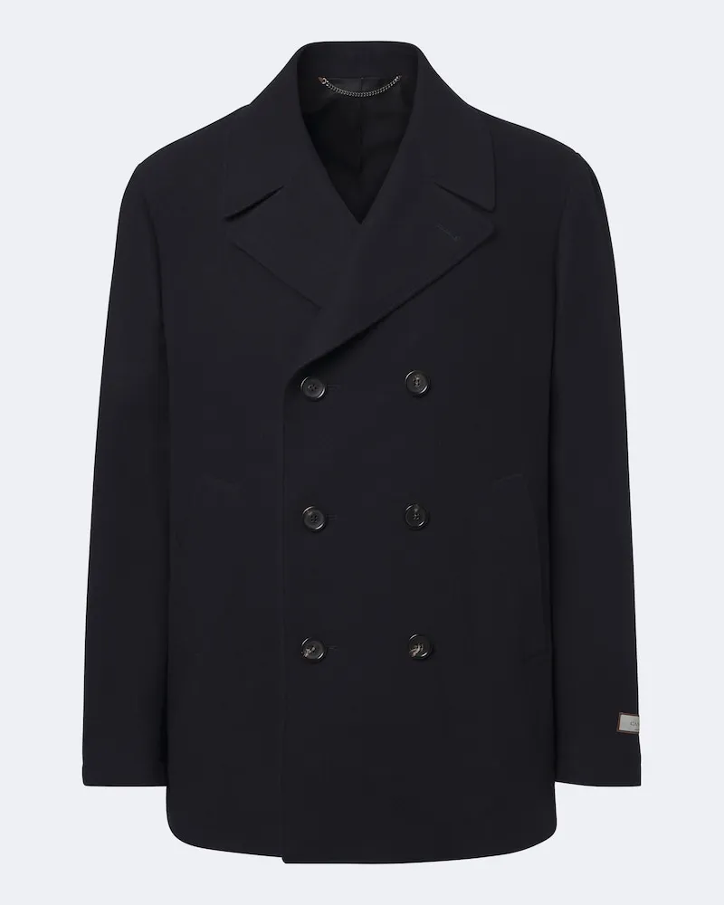 Canali Peacoat in lana Blu