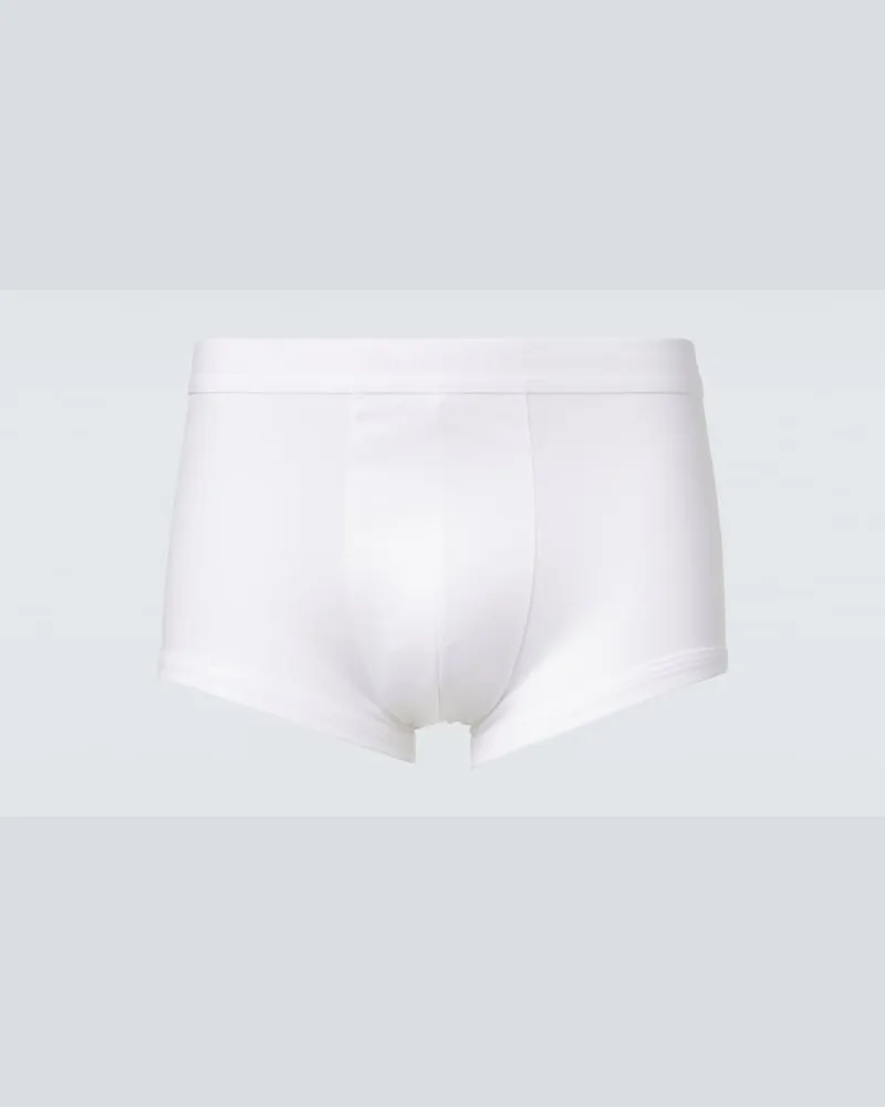 Zimmerli Boxer in jersey di cotone Bianco