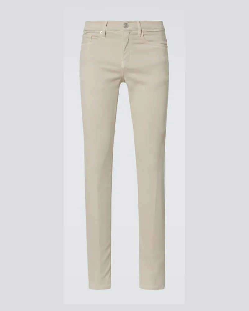 Frame Denim Jeans slim a vita alta Beige