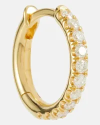 Spinelli Kilcollin Orecchino Mini Micro Hoop Pavé in oro bianco 18kt e diamante Oro