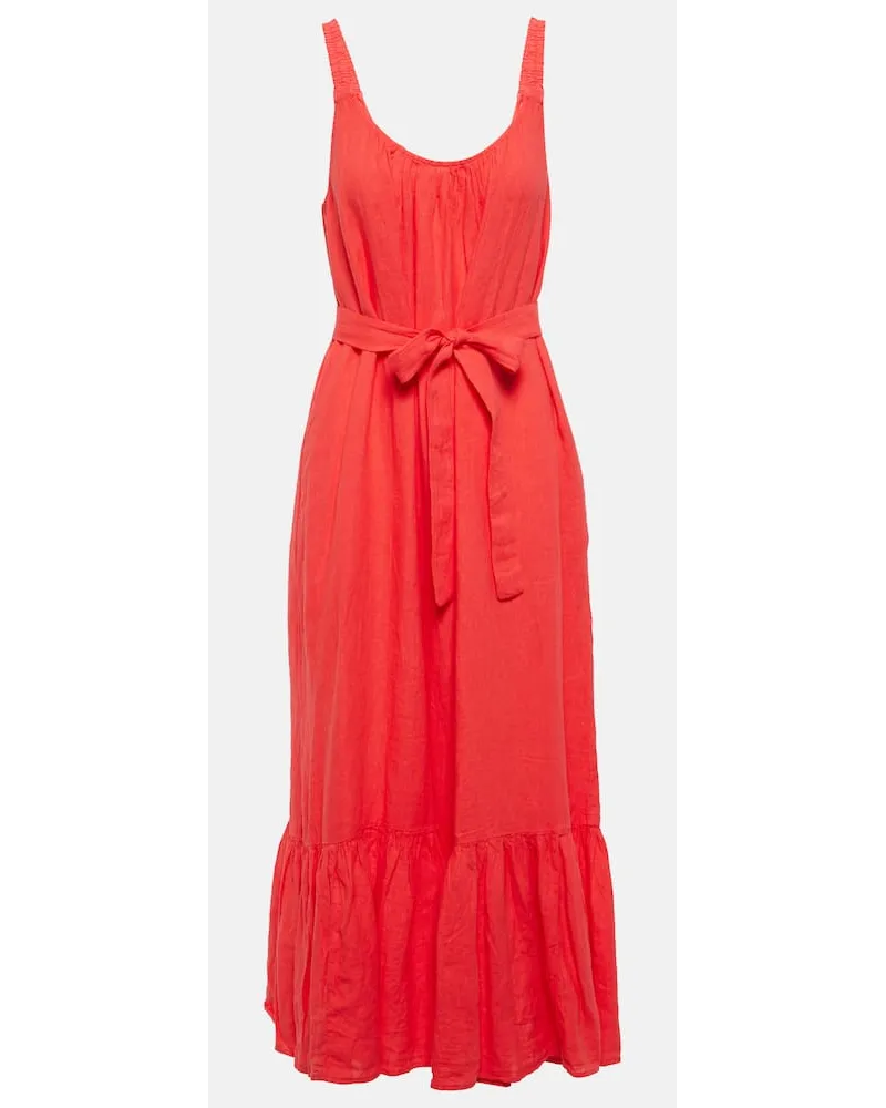 Velvet Abito lungo in lino Rosso