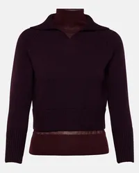 Victoria Beckham Pullover in lana Marrone