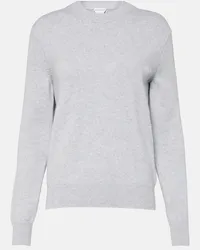 Bottega Veneta Pullover in cashmere e pelle Grigio