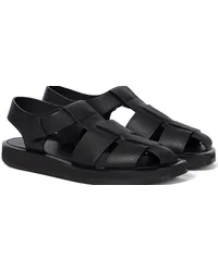 The Row Sandali Fisherman in pelle Nero