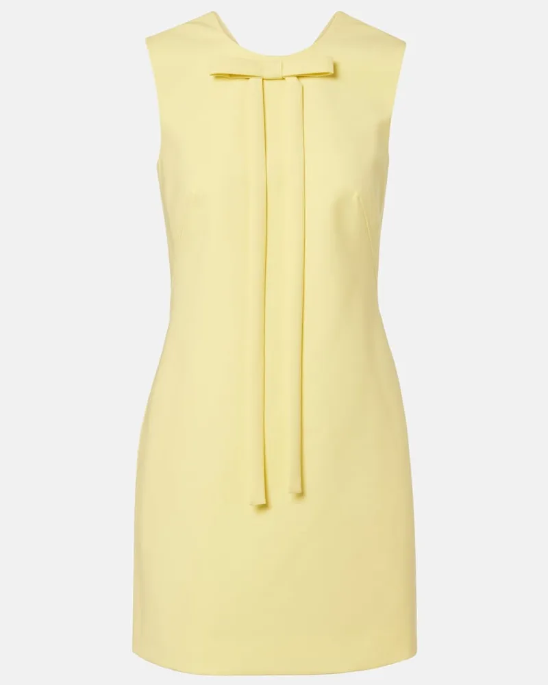 EMILIA WICKSTEAD Abito corto Sorra con fiocco Giallo