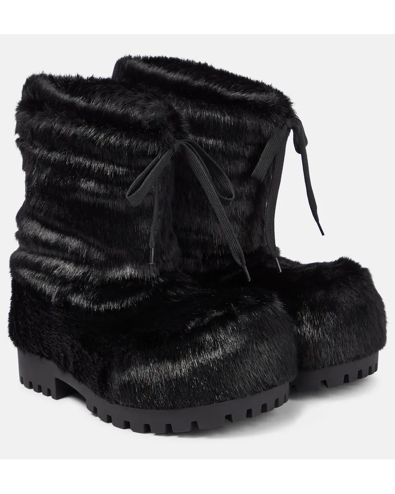 Balenciaga Stivali doposcÃ¬ Alaska in pelliccia sintetica Nero