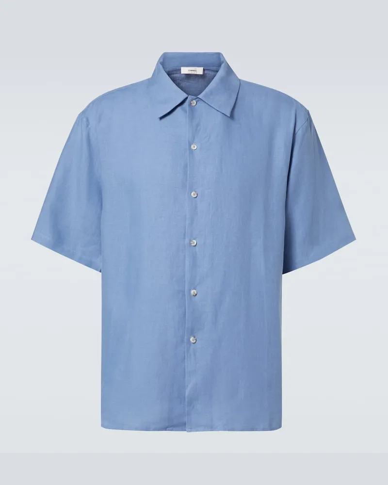 COMMAS Camicia in lino Blu