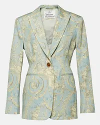 Vivienne Westwood Blazer Lauren in cotone con stampa Blu