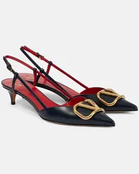 Valentino Garavani Pumps slingback VLogo Signature in pelle Blu