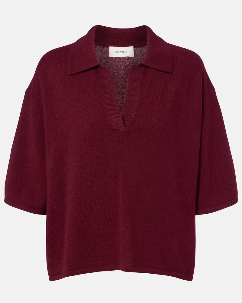 Lisa Yang Polo Neela in cashmere Borgogna