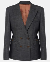 Blazé Milano Blazé Milano Blazer Hunley Charmer in lana a quadri Grigio