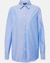 Etro Camicia Pegaso in cotone Blu