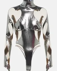 Thierry Mugler Body Rodeo con pannelli Argento