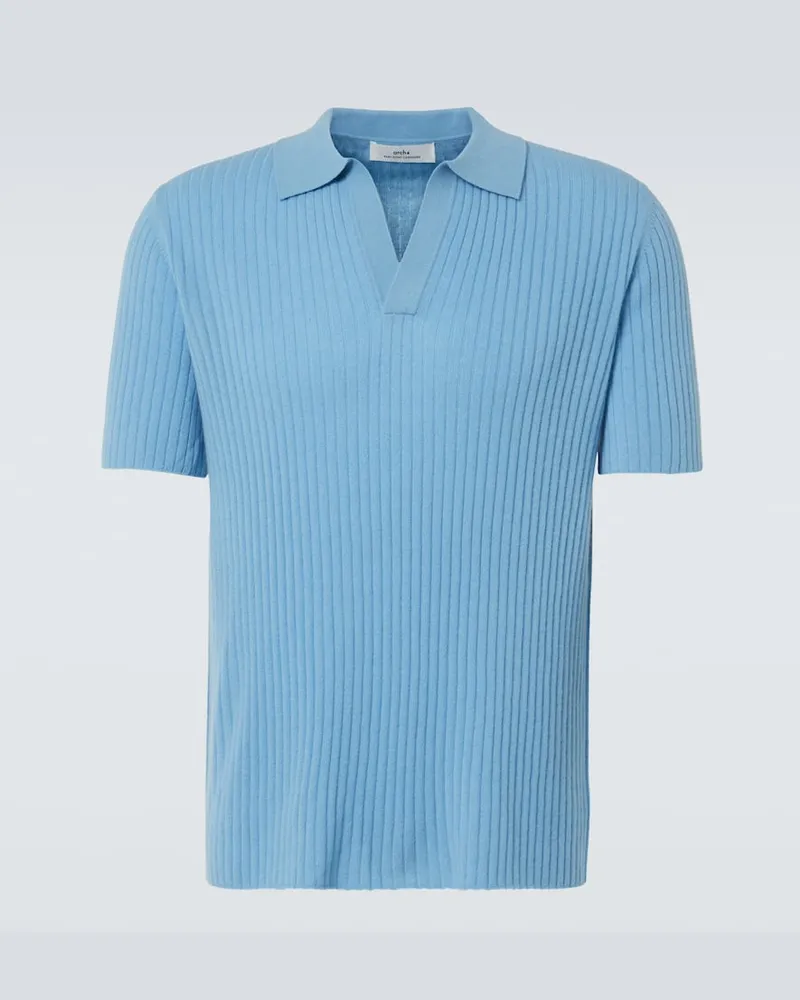 arch4 Polo Mr Timo in cashmere Blu