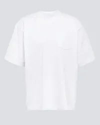 Sacai T-shirt in jersey di cotone Bianco