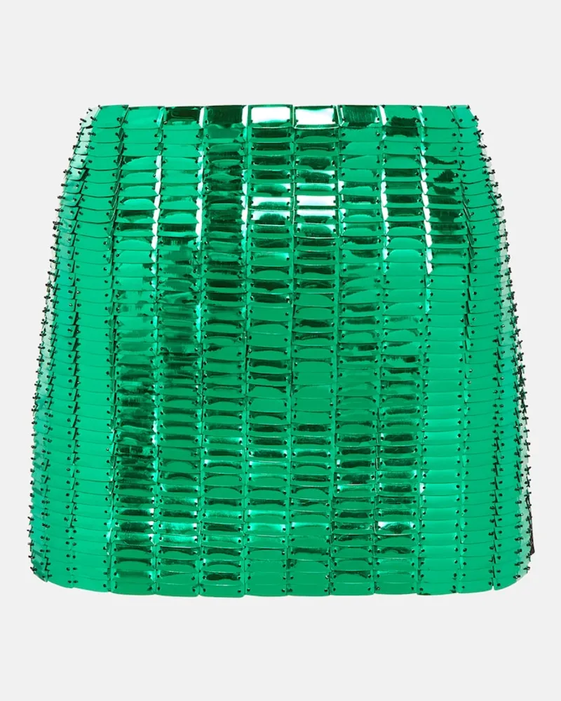 ATTICO Minigonna Rue con paillettes Verde