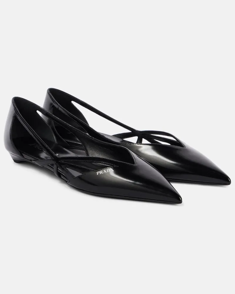 Prada Ballerine in pelle Nero