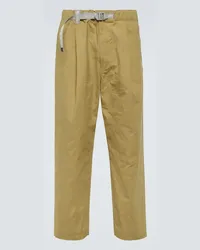 and wander Pantaloni tapered in tessuto tecnico Marrone