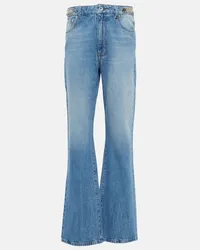 Paco Rabanne Jeans bootcut a vita alta Blu