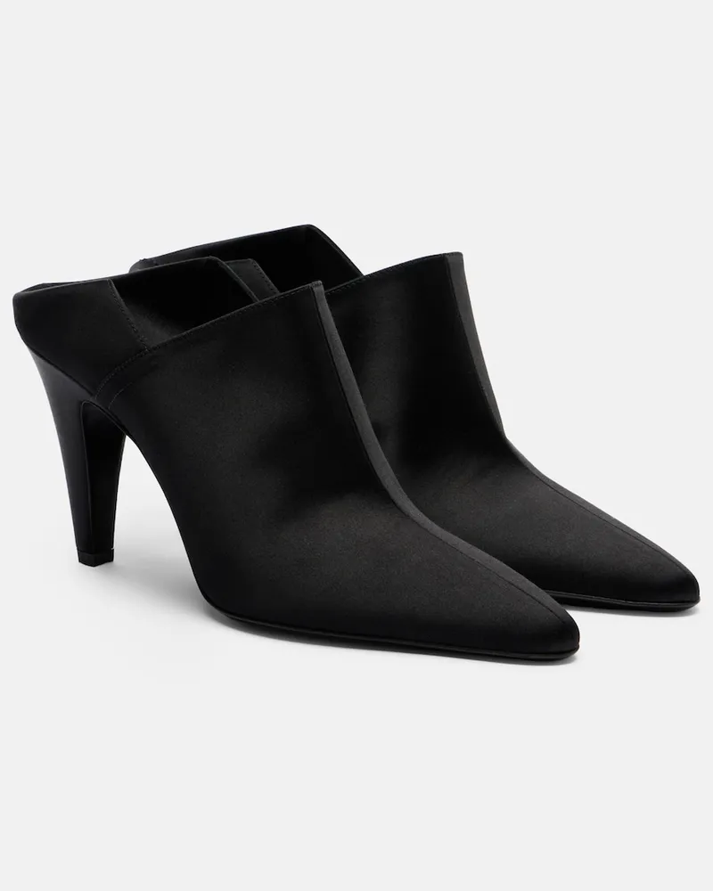 Alaïa AlaÃ¯a Mules in raso Nero