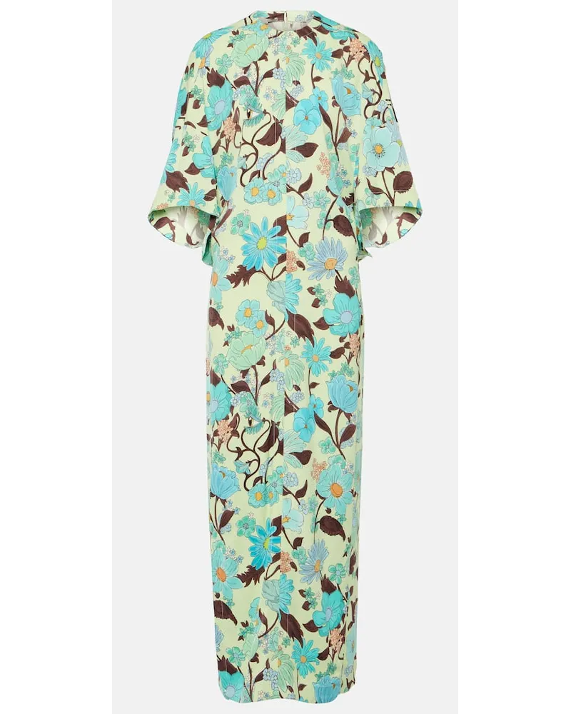 Stella McCartney Abito lungo con stampa Multicolore