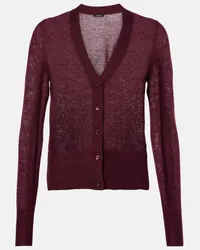 Joseph Cardigan in cashmere Rosso