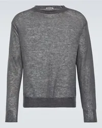 AURALEE Pullover in misto mohair Grigio