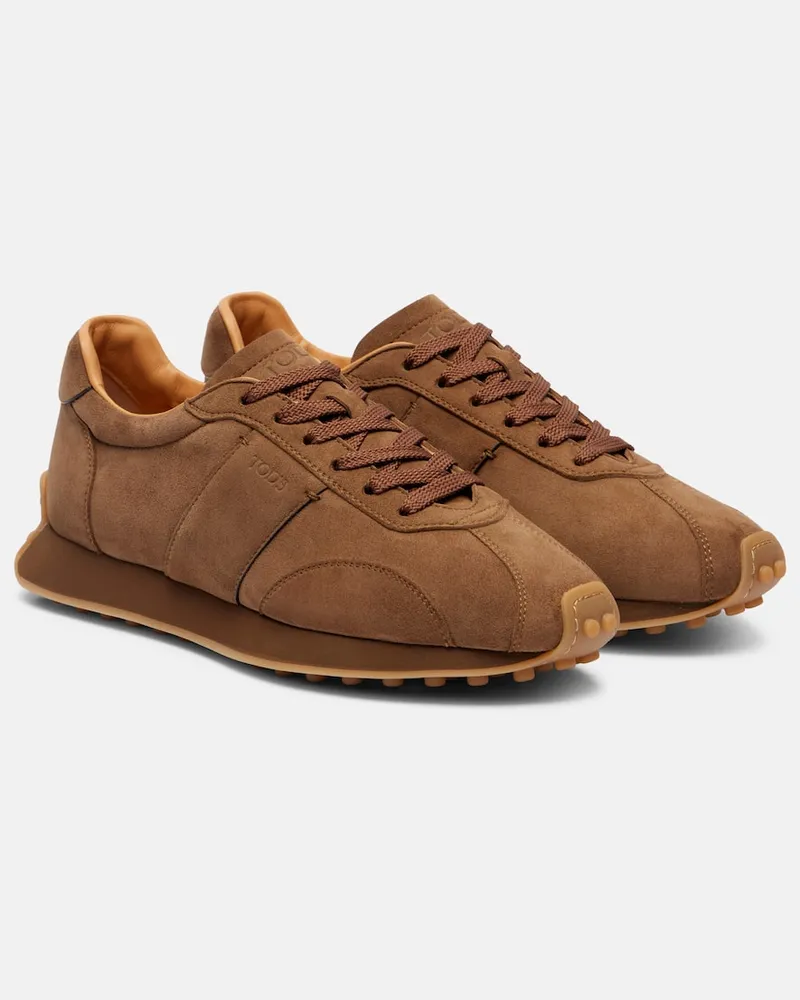 TOD'S Sneakers T-Vintage in suede Marrone