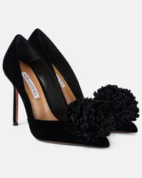 Aquazzura Pumps Couturier 105 in velluto Nero