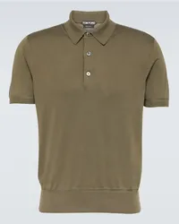 Tom Ford Polo in cotone Verde