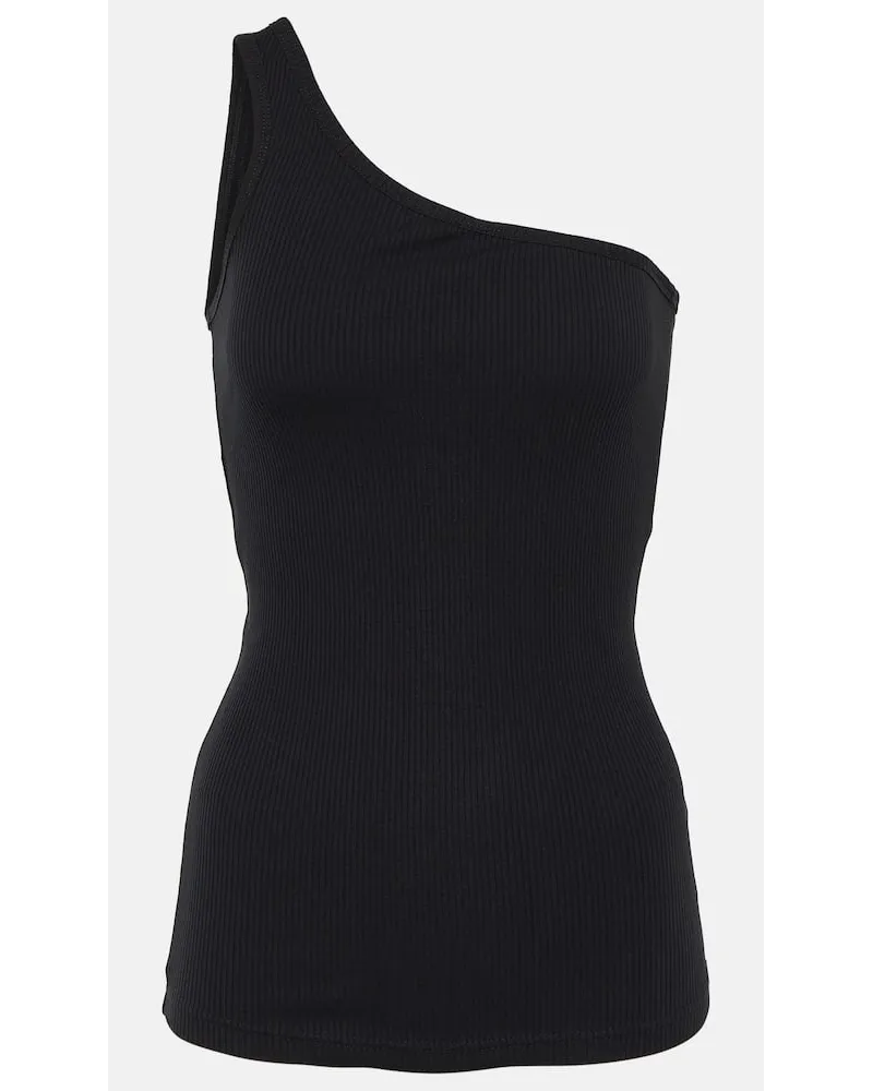 Isabel Marant Top monospalla in cotone Nero