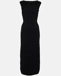 Alaïa Alaïa Abito midi in maglia Nero